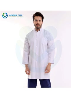 ACNORIA CARE Men's Short Medical Lab Coat For Doctors Nurses And Hospital Workers Comfortable And Elegant - From Acnoria Care - Size XL  - Image 2