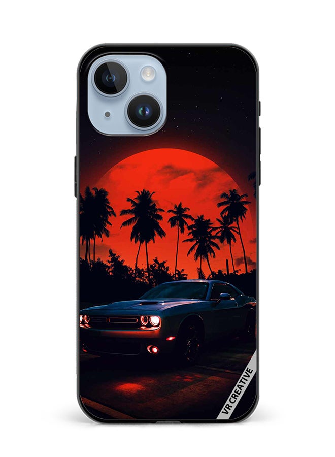 VR CREATIVE Protective Case Cover For Apple iPhone 15 Vintage Car Design Multicolour - Image 1
