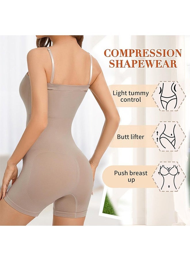 Ocean Women's Shapewear Bodysuits Tummy Control Lifter Body Shaper Strapless Seamless Mid Thigh Jumpsuit Tops (Complexion) - Image 3
