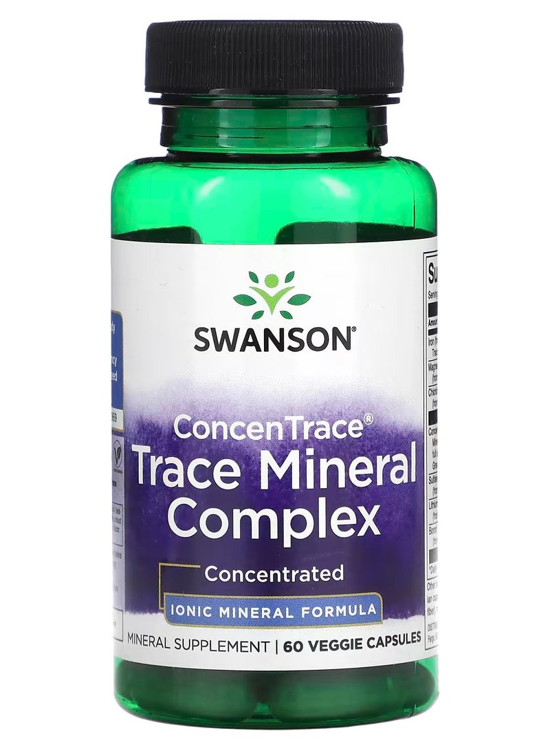Swanson, ConcenTrace Trace Mineral Complex, 60 Veggie Capsules