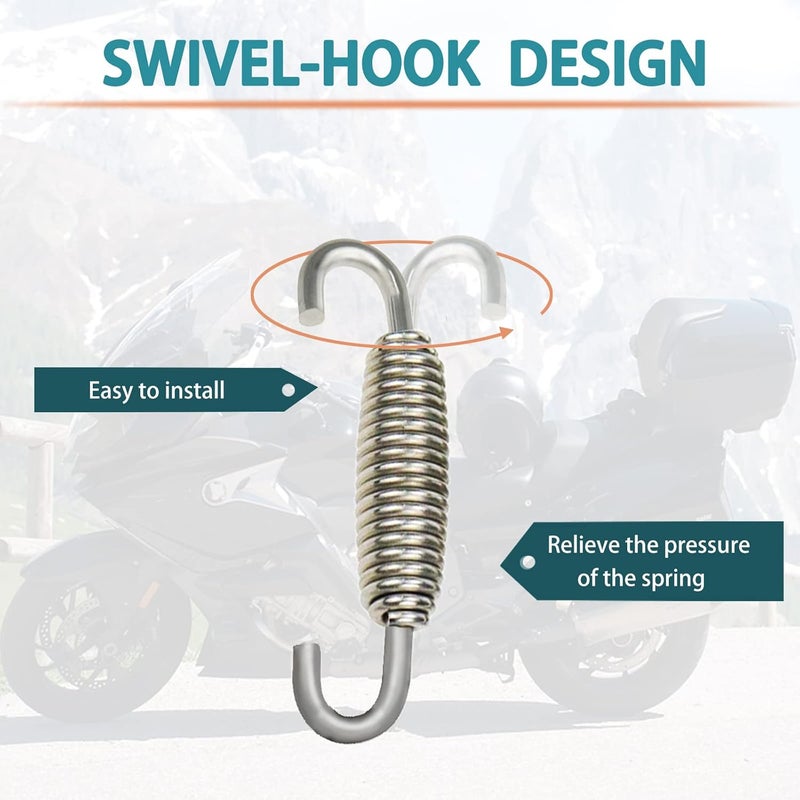 AICARS Motorcycle Exhaust Muffler Spring Hooks - Pack of 4 - Image 3