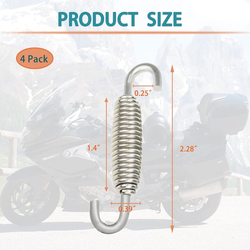 AICARS Motorcycle Exhaust Muffler Spring Hooks - Pack of 4 - Image 4