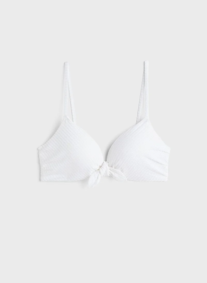 H&M Tie Detail Bikini Top