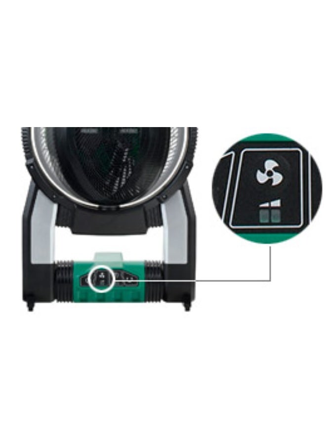 Hikoki UF18DSALFO Cordless Fan, 18V Li-Ion, High Wind Speed 190m/min, Compact & Portable Design – Ideal for Jobsite, Workshop & Home Use - Image 3