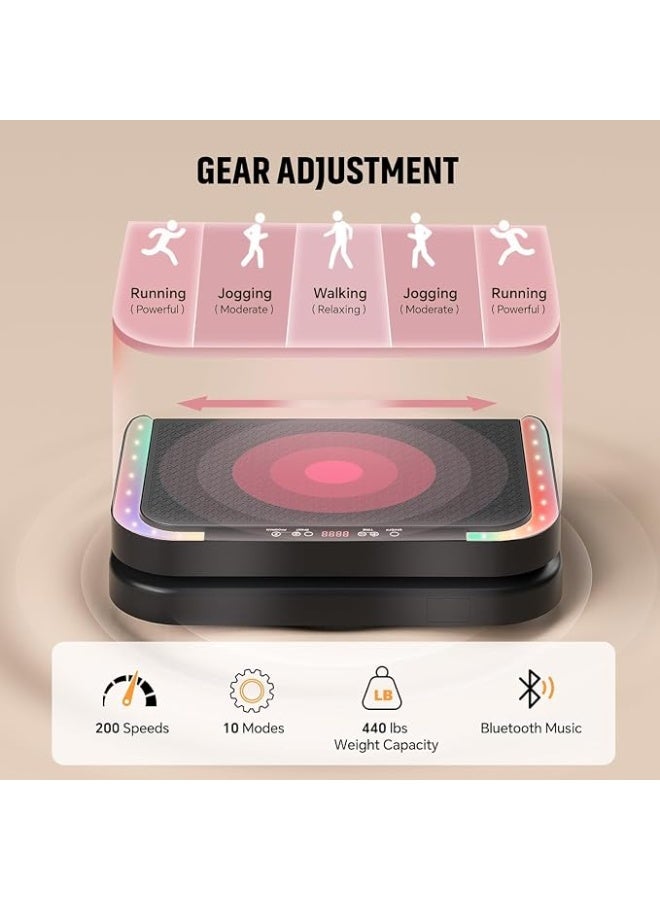 EVO Vibration Plate Exercise Machine for Lymphatic Flow & Muscle Recovery, Full Body Workout Vibrating Platform, Shake Board with Bluetooth & LED Modes, 200kg Capacity & 200 Levels for Home Use - Image 4