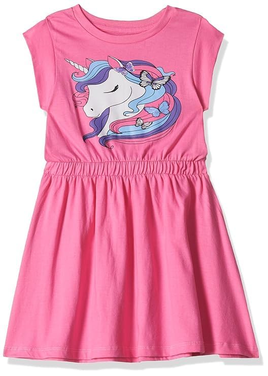 T2F Girls Cotton Printed Casual Knee-Length Dress(Pack of 3) - Image 3