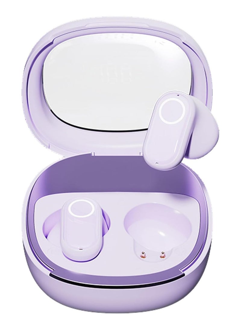 JBLTM - M86 Instant Translation Earphones,Real Time TWS Language Translate Earbuds Transparent Flip Cover Headphones,Music Bluetooth Over-Ear  for Travel Business Learning （Purple） - Image 1