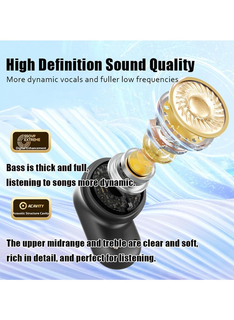 JBLTM - M86 Instant Translation Earphones,Real Time TWS Language Translate Earbuds Transparent Flip Cover Headphones,Music Bluetooth Over-Ear  for Travel Business Learning （Purple） - Image 1