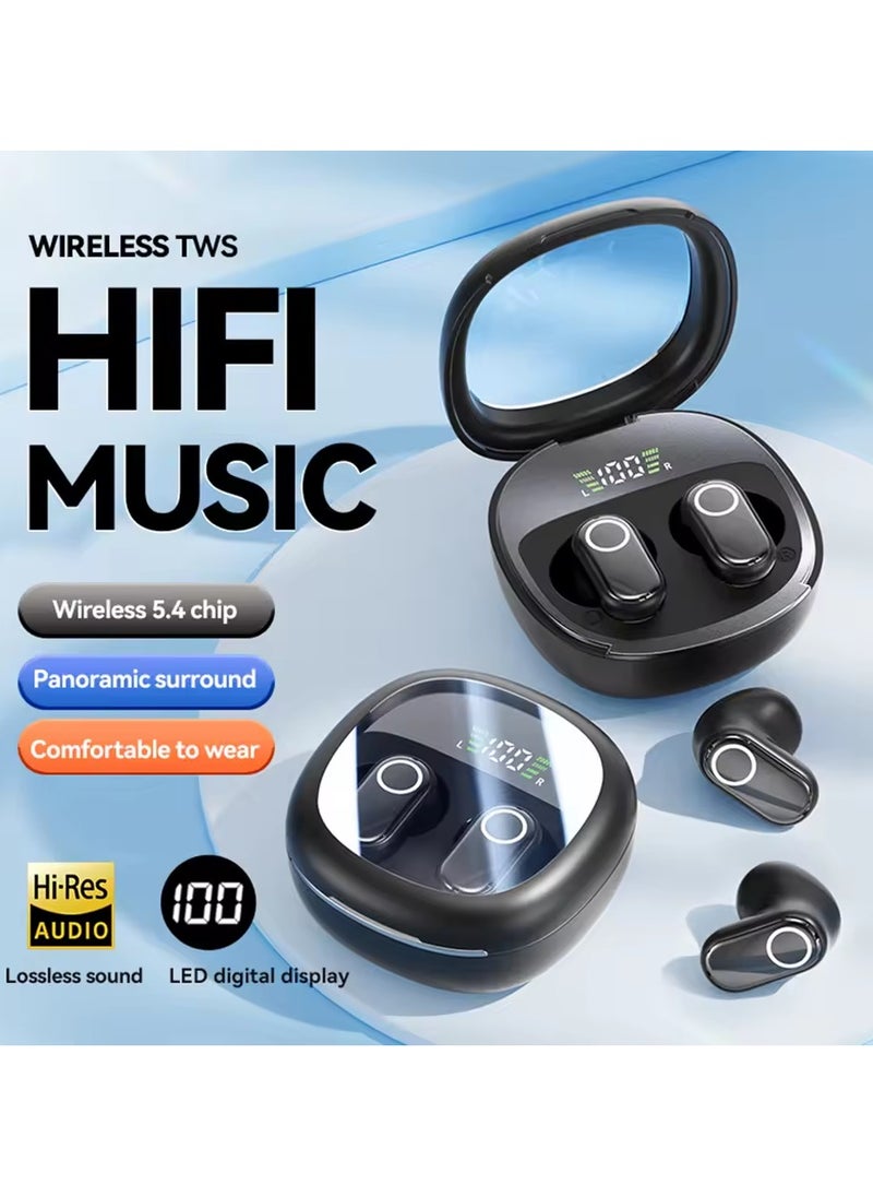 JBLTM - M86 Instant Translation Earphones,Real Time TWS Language Translate Earbuds Transparent Flip Cover Headphones,Music Bluetooth Over-Ear  for Travel Business Learning （Purple） - Image 1