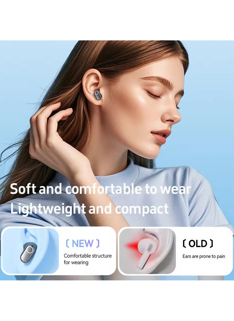 JBLTM - M86 Instant Translation Earphones,Real Time TWS Language Translate Earbuds Transparent Flip Cover Headphones,Music Bluetooth Over-Ear  for Travel Business Learning （Purple） - Image 1