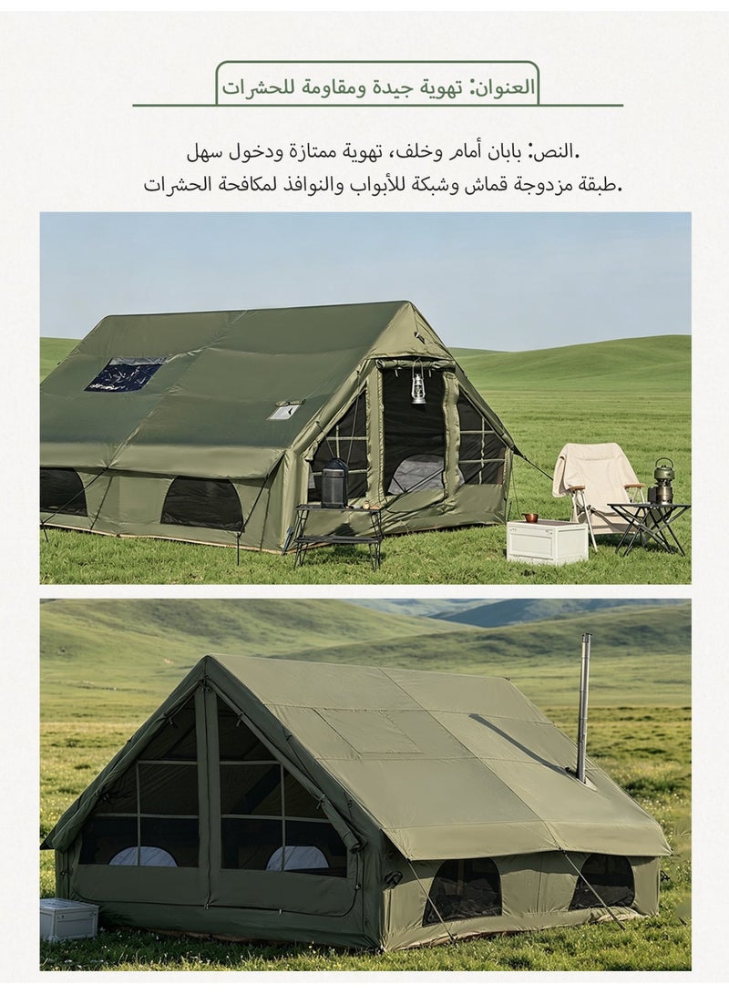 باكي الحوت من السهل تعيين خيمة التخييم قابل للنفخ ، أربعة مواسم عالمية ، ملاذ آمن - Image 3