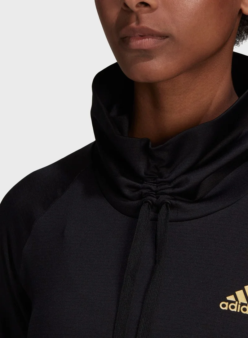 adidas سويت شيرت بشعار الماركة
