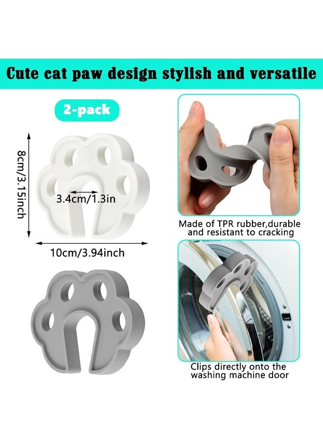 قطعتان من دعامة باب الغسالة الأمامية، دعامة باب الغسالة، حامل باب غسالة الأطباق، سدادة باب الغسالة للحفاظ على التهوية والتجفيف المناسبين، ملحقات الغسالة والمجفف - Image 2