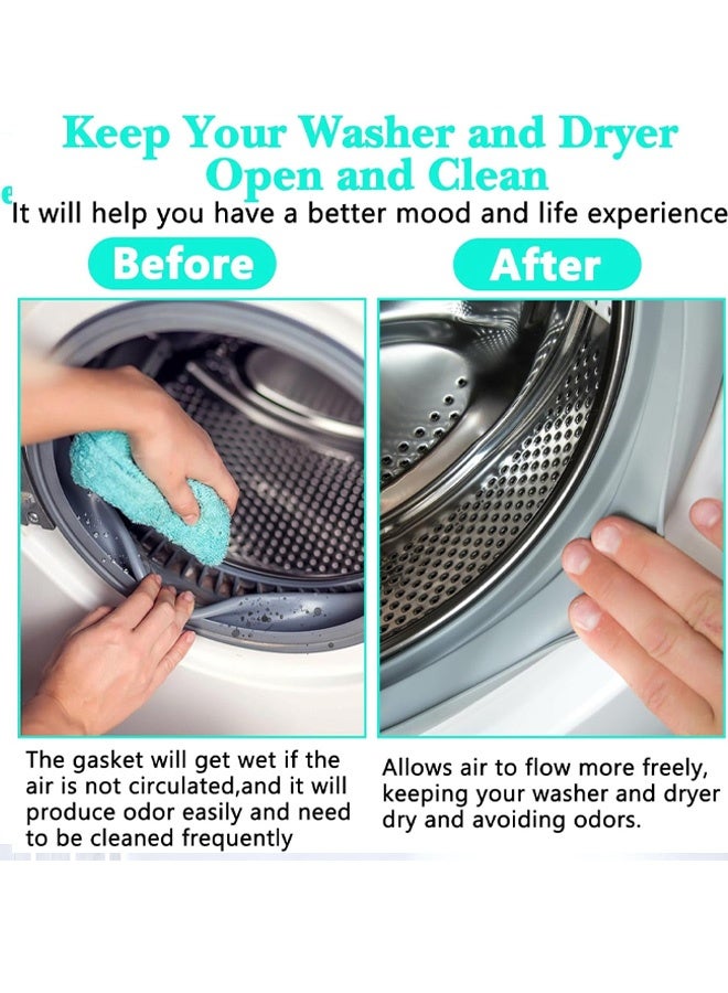 قطعتان من دعامة باب الغسالة الأمامية، دعامة باب الغسالة، حامل باب غسالة الأطباق، سدادة باب الغسالة للحفاظ على التهوية والتجفيف المناسبين، ملحقات الغسالة والمجفف - Image 4