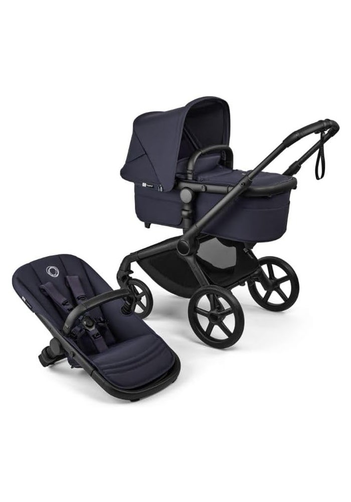 Bugaboo عربة الأطفال بوجابو فوكس 5 رينو الكاملة - أسود/أزرق عميق