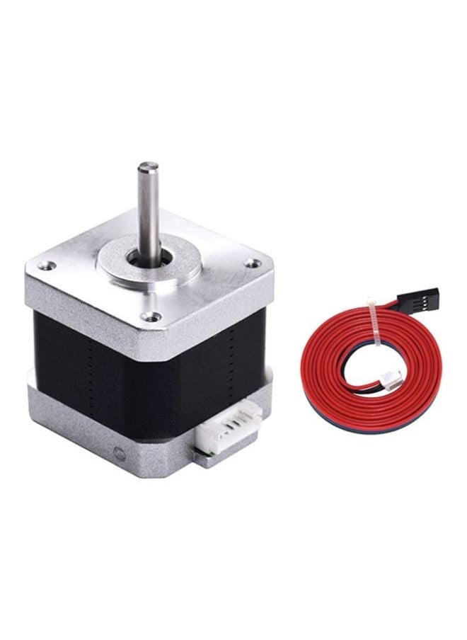 NIBEMINENT 3D Printer Stepper Motor Silver/Black/Red  - Image 1
