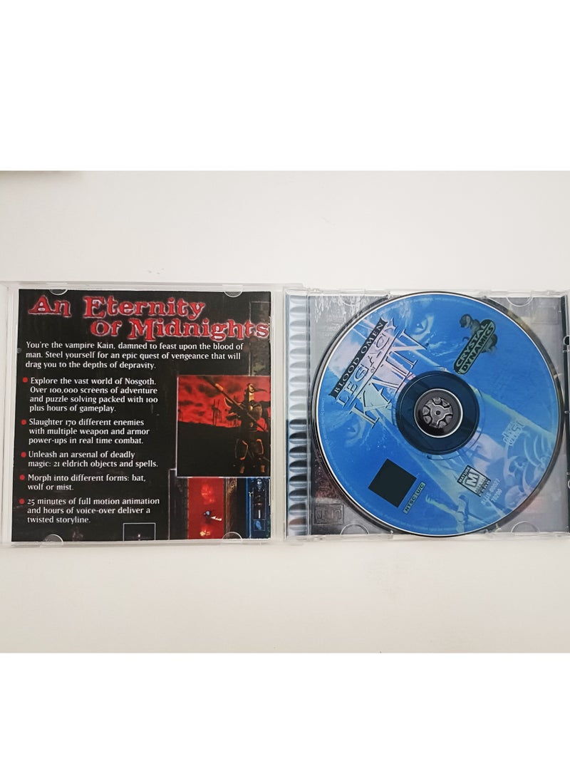 General PS1 Game Disc Protective Case Blood Omen Legacy of Kain Unlock Console Station1 Retro Optical Drive Video Game Parts Complimentary CDs  - Image 3