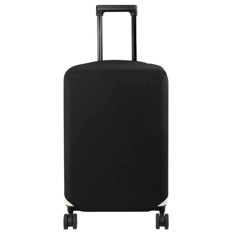 HYPER VENTURE Washable Luggage Cover - Fashion Suitcase Protector Fits 23-26 Inch Luggage (Black, M) - Image 1