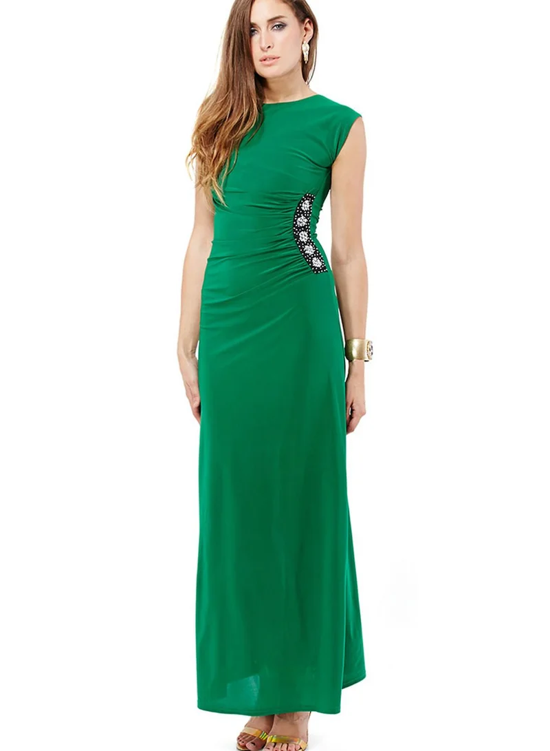 Ella Limited Edition Embellished Ruched Side Jersey Dress
