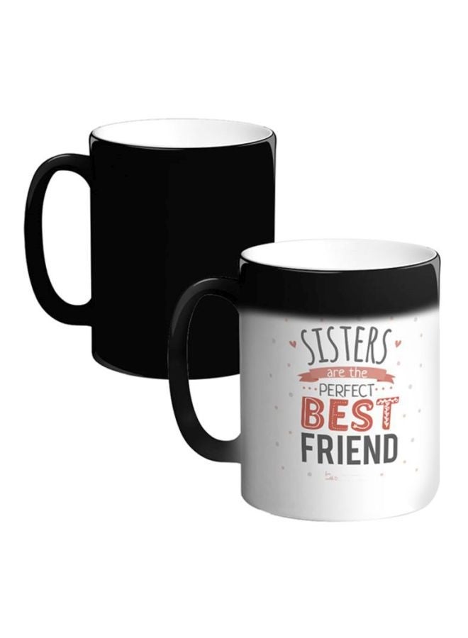 RYN Best Friend Printed Magic Coffee Mug White/Red/Black 12ounce