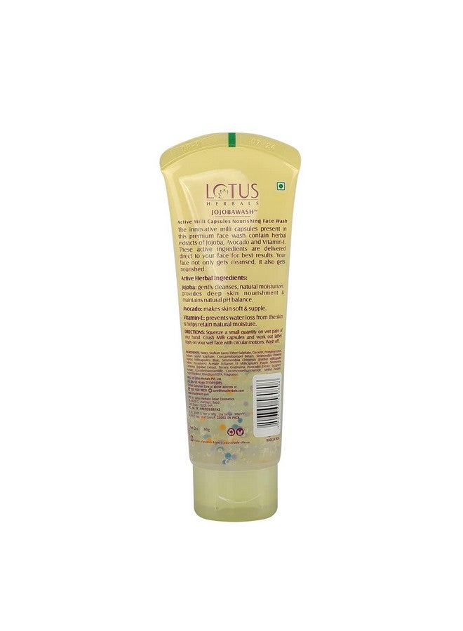 LOTUS HERBALS Jojobawash Active Milli Capsules Nourishing Face Wash | For All Skin Types | 120Ml  - Image 2