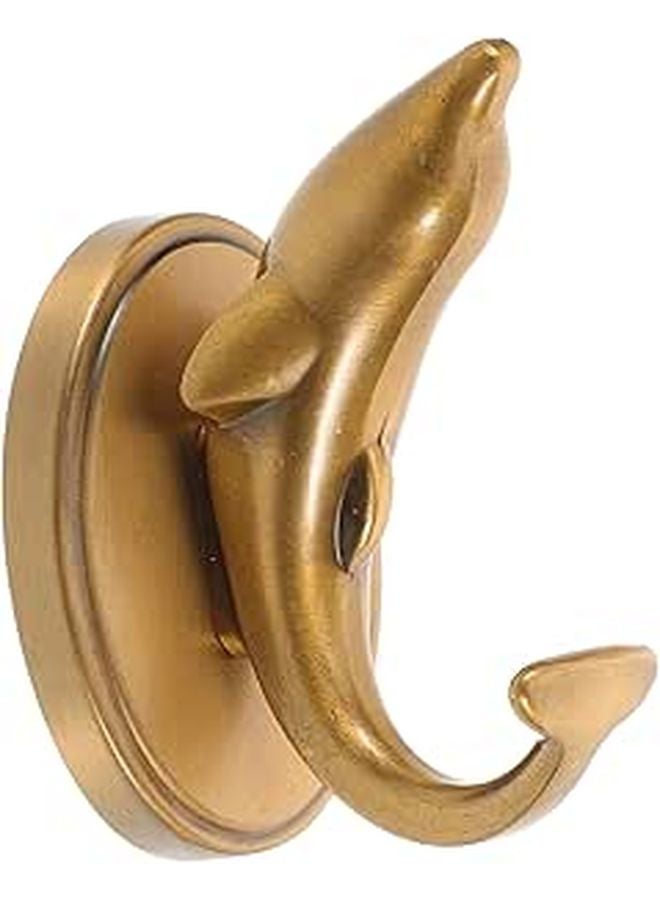 Vintage Inspired Metal Dolphin Wall Hook for Towels Robes and Accessories - Image 1