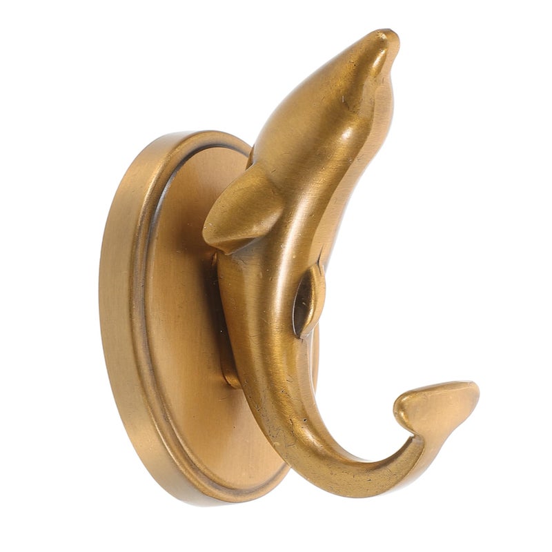 Vintage Inspired Metal Dolphin Wall Hook for Towels Robes and Accessories - Image 2