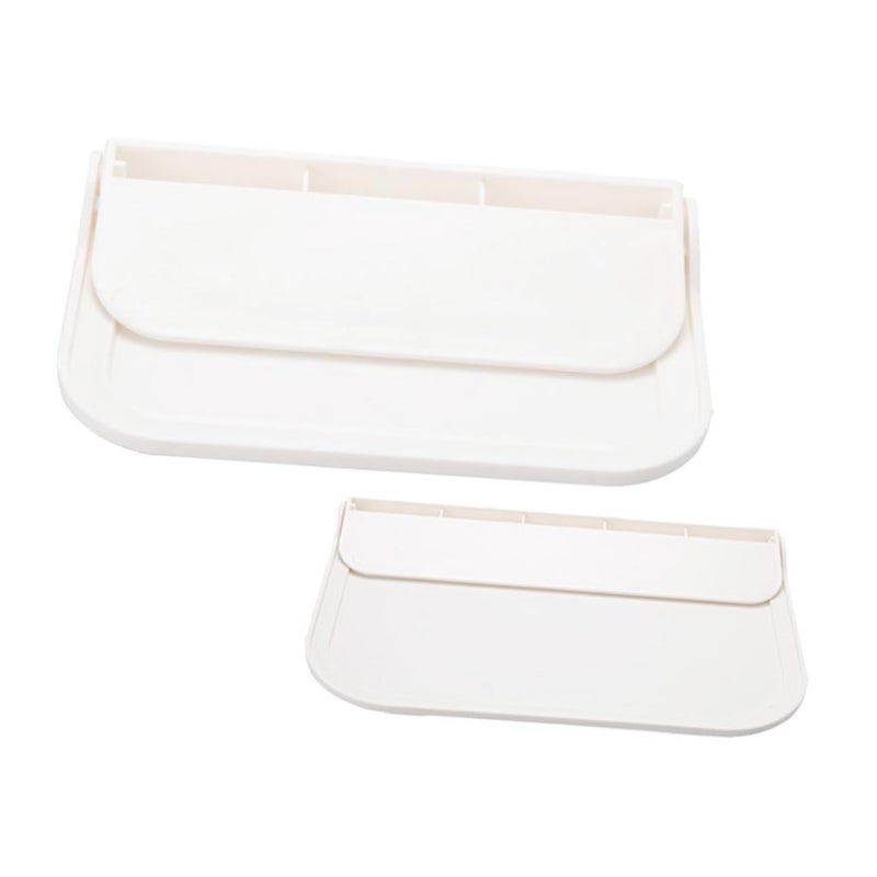 Alipis 1 Pack Foldable Wall Shelf For Bathroom Adhesive Mount Storage Rack For Soap And Towels White Small Space Organizer Compact Design Easy Clean Material - Image 2