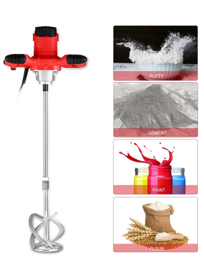 Himax M14 Clamping Capacity Electric Handheld Paint and Concrete Mixer with Accessory 50/60HZ 220-240V Power Tool 1600W Mixer Drill HIA-7892  - Image 3