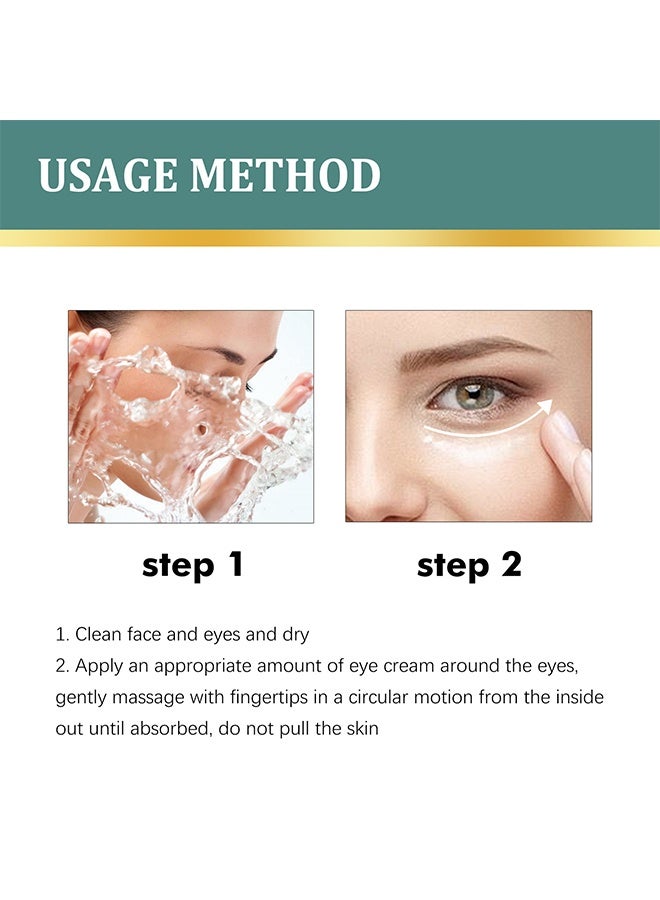 EELHOE Jasmine Paste, Lighten Dark Circles Eye Cream - Anti-aging eye cream that gently moisturizes and repairs fine lines around the eyes, tightens eye bags 100ml - Image 3