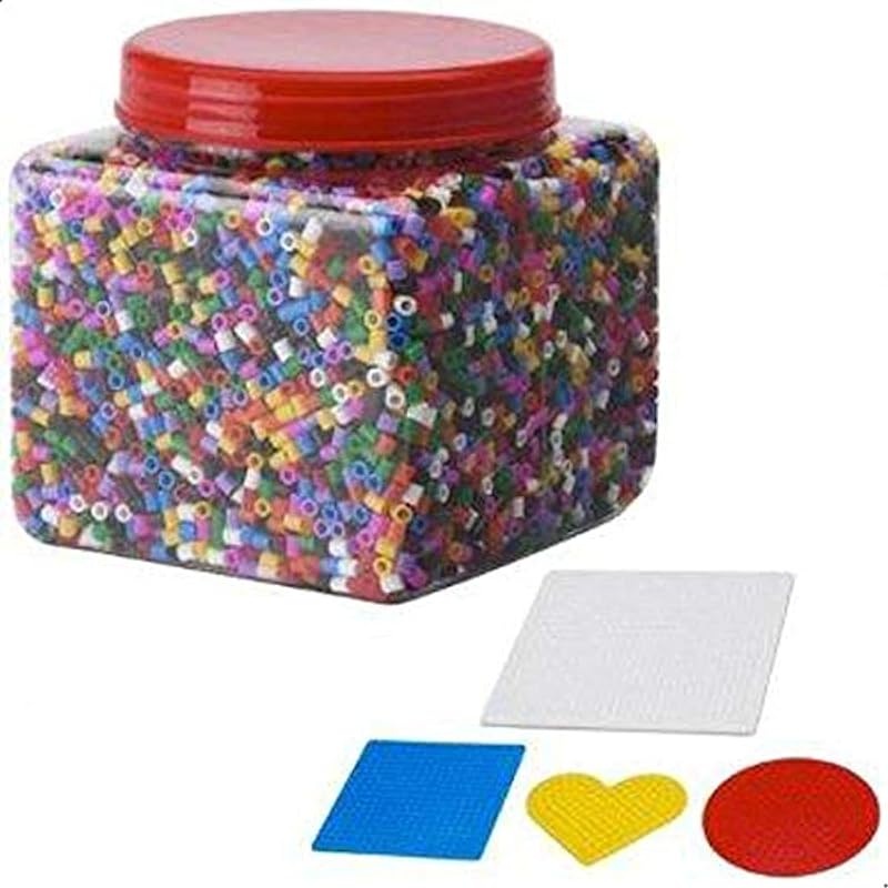 Pyssla Beads Toy -14000 Pieces with 4 Template