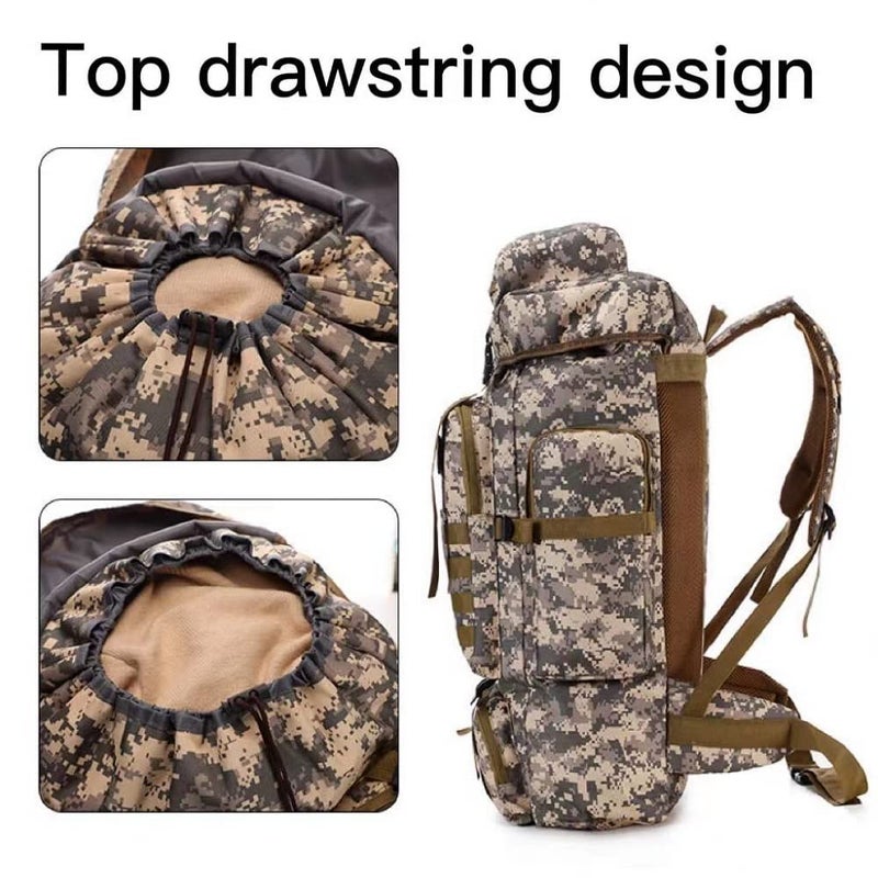Waterproof Camping Hiking Backpack 70L 100L Molle Rucksack for Men Large Daypack For Travelling - Image 4