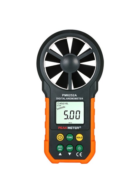 Handheld Anemometer Portable Wind Speed Meter CFM Meter Wind Gauges Air Flow Thermometer with LCD Backlight for Weather Data Collection Outdoors Sailing Surfing Fishing