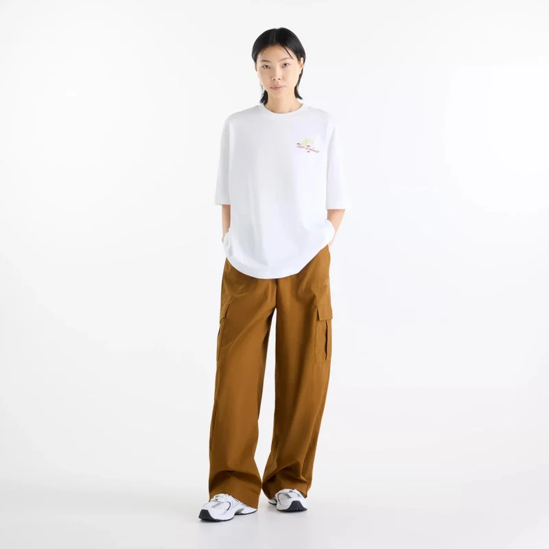New Balance White Women's Grab a Bite Tokyo Oversized T-Shirt for Women | Best Price UAE