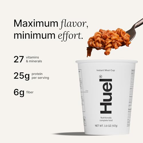 Huel Hot and Savory Cups | Cajun Pasta | 25g Protein Plant Based Instant Meal | 27 Vitamins and Minerals | 100% Nutritionally Complete | 8 Cups - Image 3