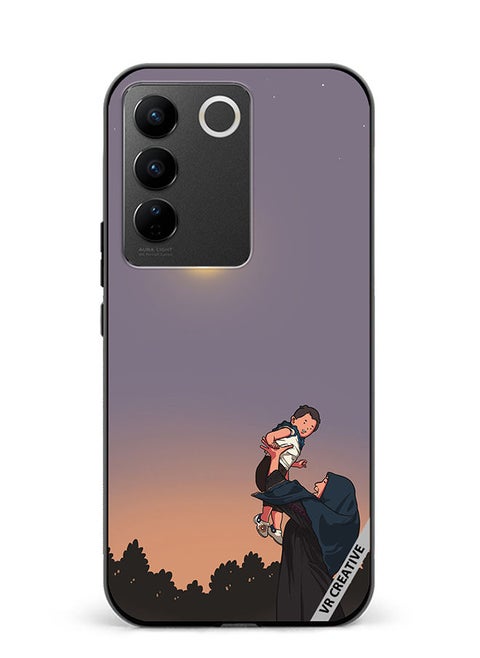 Protective Case Cover For Vivo V27 Pro Last Child Design Multicolour