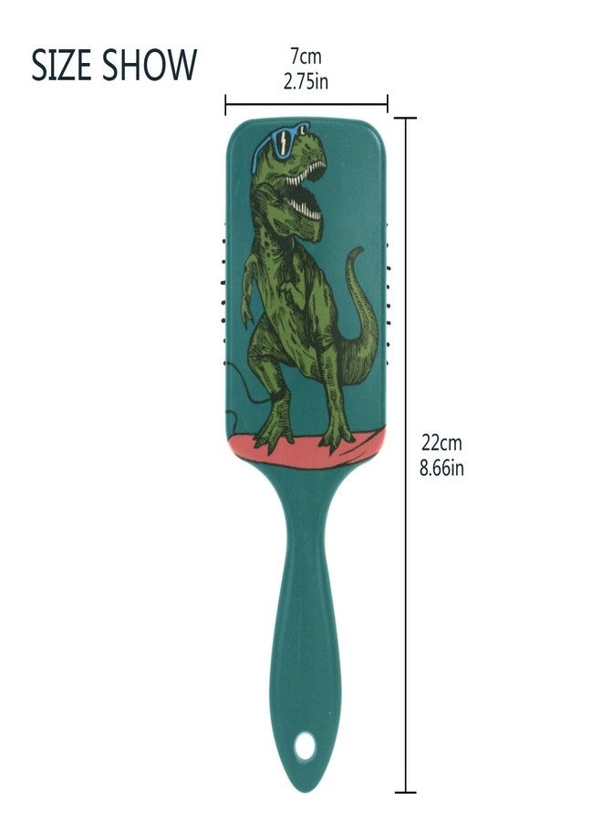 CiCily Hair Brush Paddle Comb Skateboard Dinosaur for Thick Hair & Anti Static Detangling - Image 3