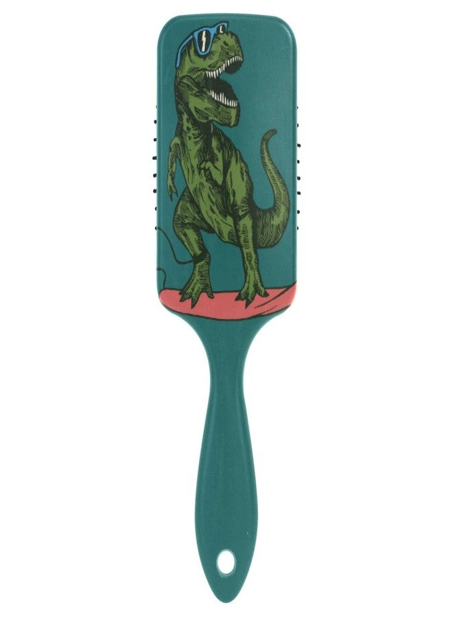 CiCily Hair Brush Paddle Comb Skateboard Dinosaur for Thick Hair & Anti Static Detangling - Image 1