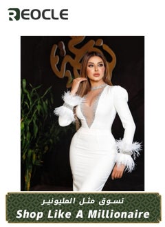 Women's V Neck Dress Bodycon Sequin Gown Evening Dress Long Sleeve Bodycon High Slit Maxi Dress Birthday Clubwear - pzsku/Z8C6F5B01651E266BC8F0Z/45/_/1718337342/d4eb06ca-7755-49fc-b42d-5cb77ded6234