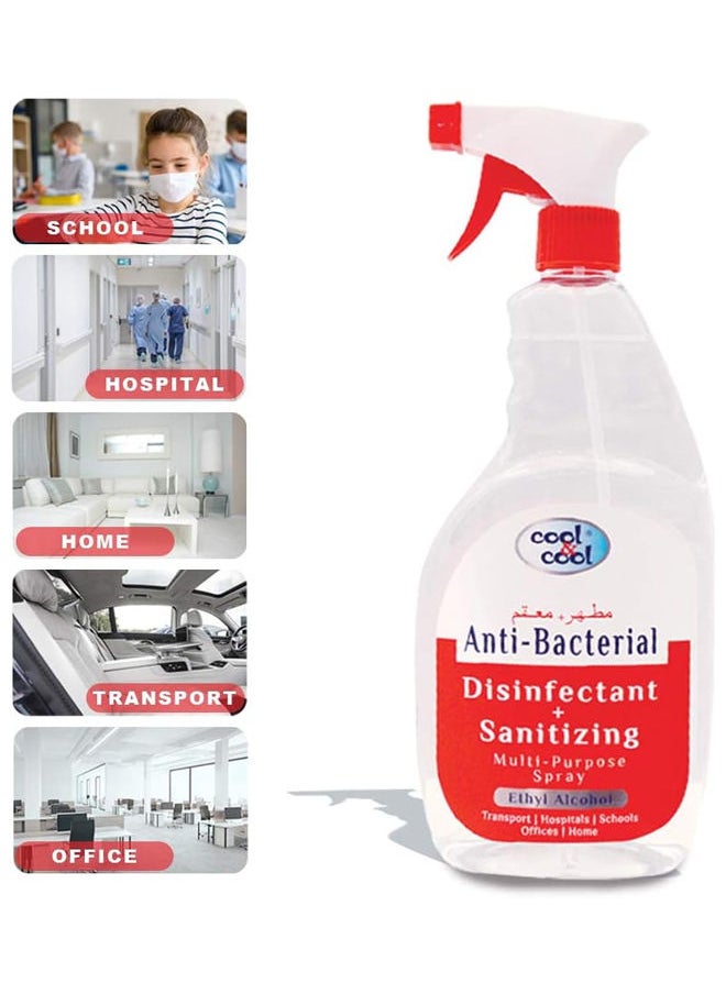 Cool & Cool Multi-Purpose Disinfectant and Sanitizing Spray 750ml  - Image 2
