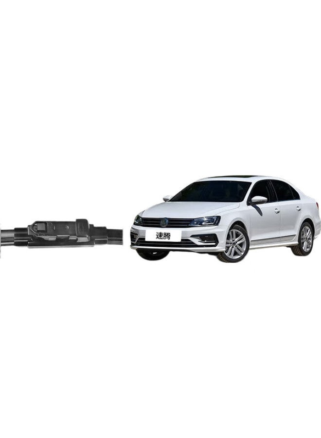 YITU Volkswagen Sagitar Dedicated Frameless Wiper Blades, Sagitar [2012-2018 Models], Windshield Wipers, Original Size Wiper Blades (1 Pair), A-Grade Rubber Strip - Image 1
