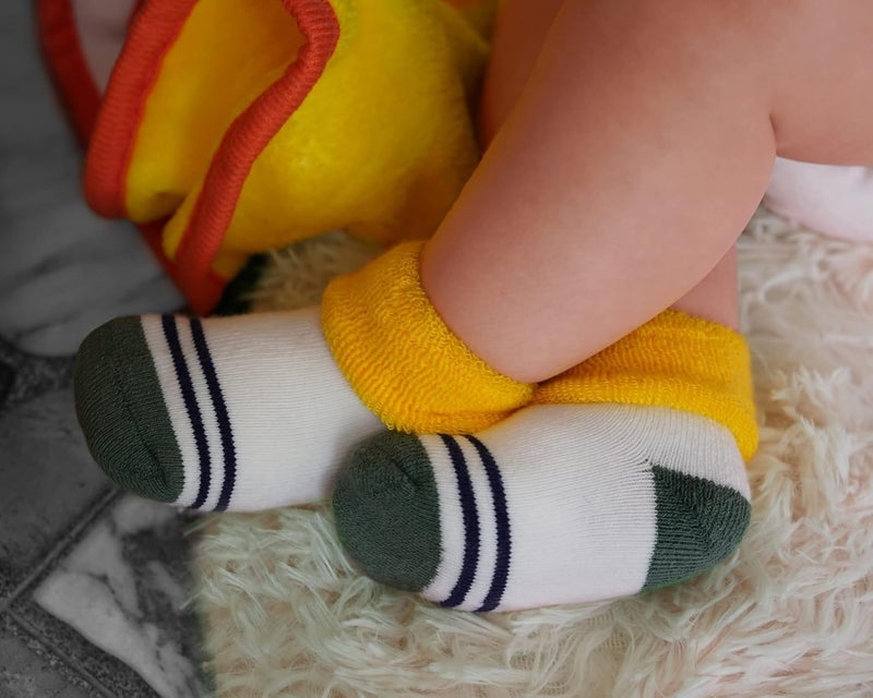 CUTEABLY Baby Socks for Girls and Boys, 6-12 Months, Warm Winter Socks (IN, Age, 6 Months, 12 Months, 6, Multicolour) - Image 2