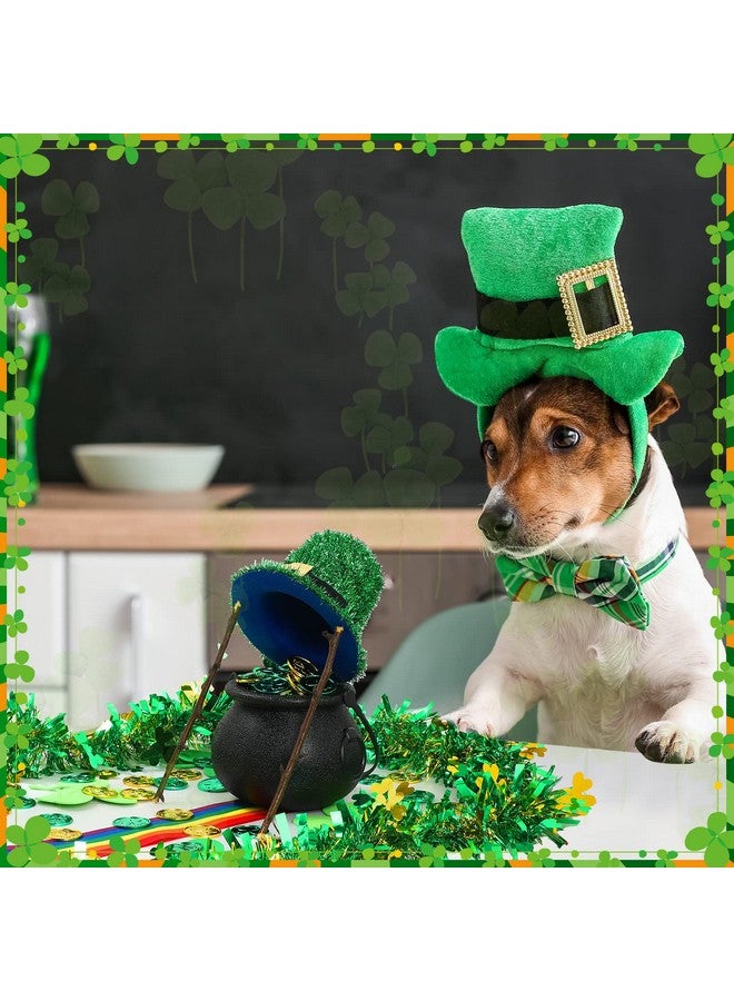 Fabbay 116 Pieces St. Patrick's Day Leprechaun Trap Kit DIY Leprechauns Pot of Gold St Patrick's Day Gold Shamrock Coins Feather Boa Rainbow Stripe Green Shamrock Foam Stickers for Party Decoration - Image 5