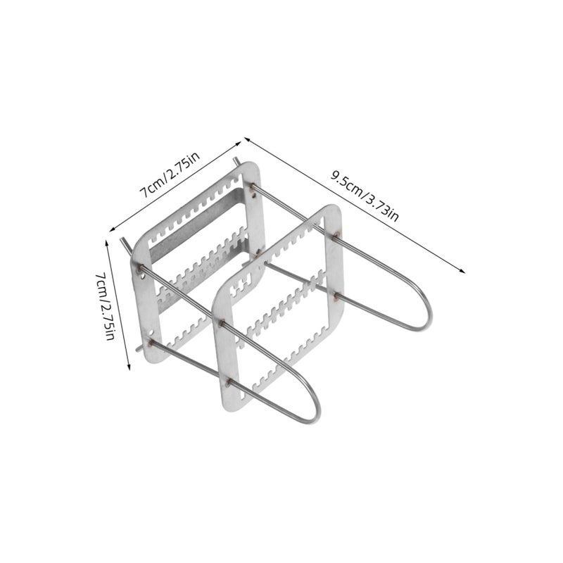 Stainless Steel Microscope Slide Rack Vertical Storage Stand Holder - Image 3