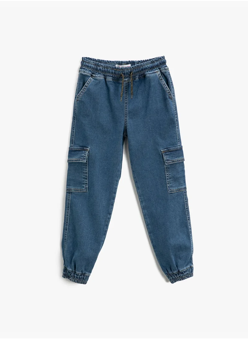 KOTON Jegging Jean - Drawstring Cotton Pockets