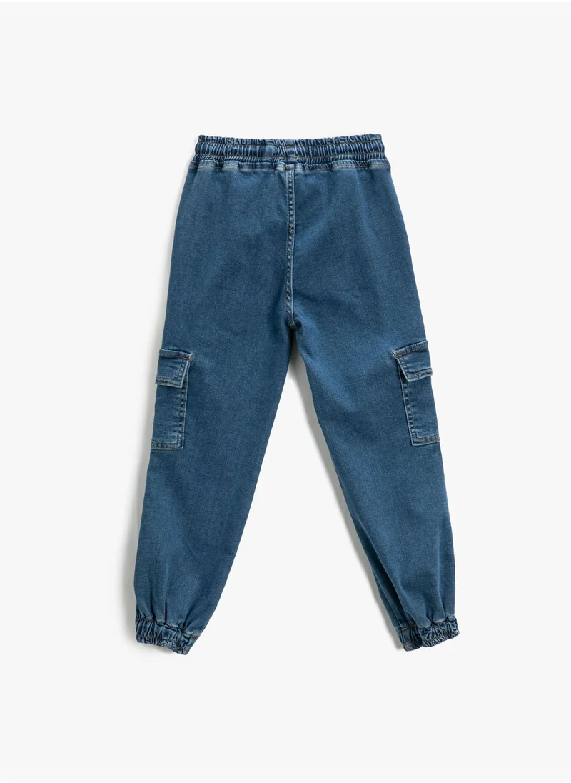 KOTON Jegging Jean - Drawstring Cotton Pockets