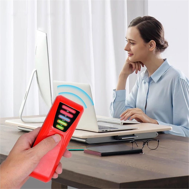 Emf Detector, EMF Meter Electrical Detector with LED Light Paranormal Investigation Equipment Battery Powered for Industrial Construction,for Home Inspections(Blue) - Image 4