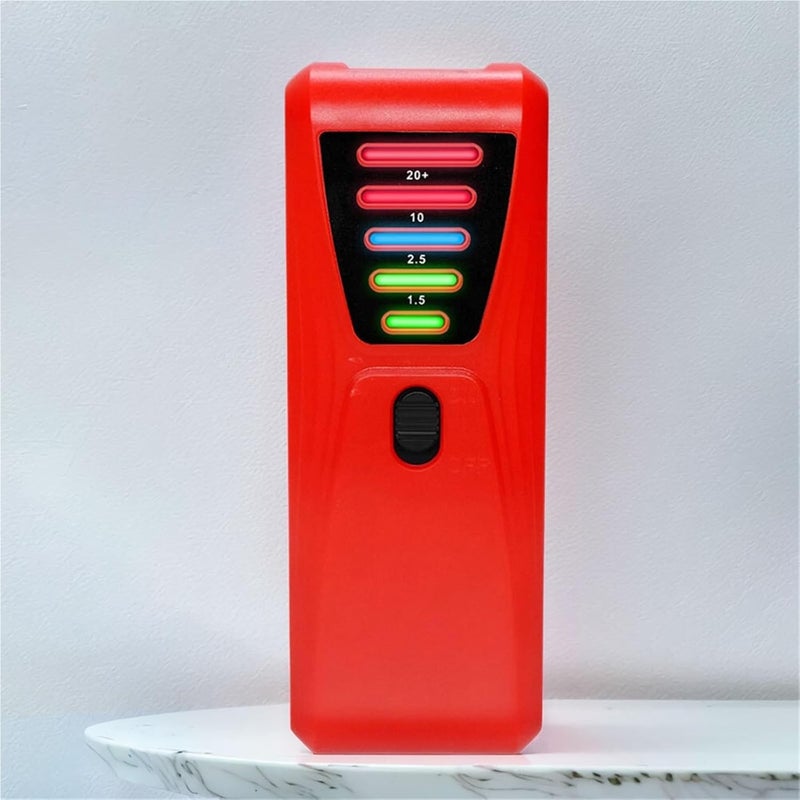 Emf Detector, EMF Meter Electrical Detector with LED Light Paranormal Investigation Equipment Battery Powered for Industrial Construction,for Home Inspections(Blue) - Image 2