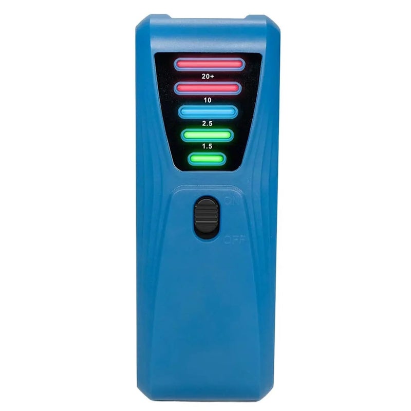 Emf Detector, EMF Meter Electrical Detector with LED Light Paranormal Investigation Equipment Battery Powered for Industrial Construction,for Home Inspections(Blue) - Image 1