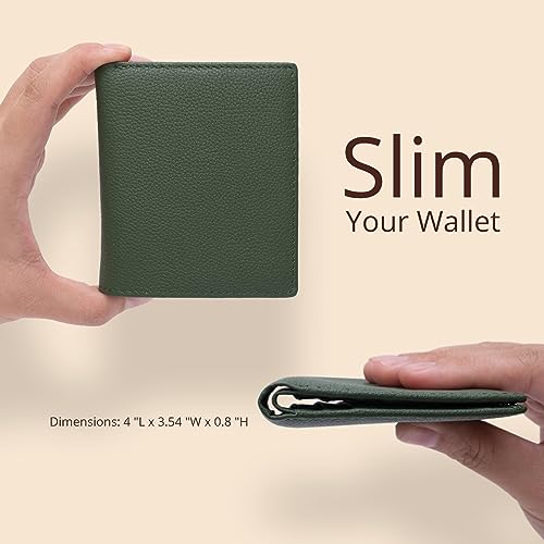 Bveyzi Ultra Slim Small RFID Wallet for Women, Leather Tiny Thin Bifold Pocket Ladies Wallet - Image 2
